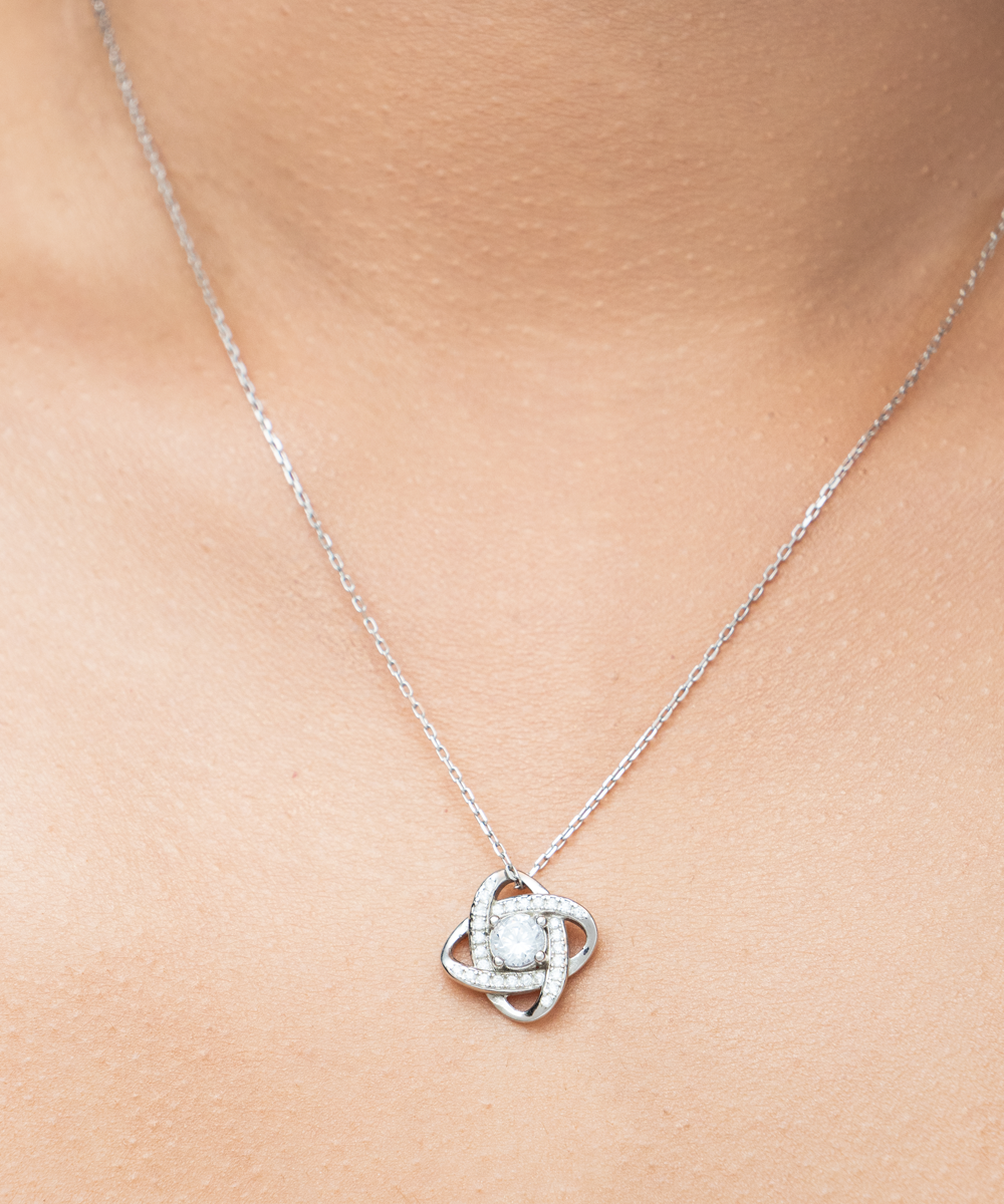 Love Knot on woman's neck